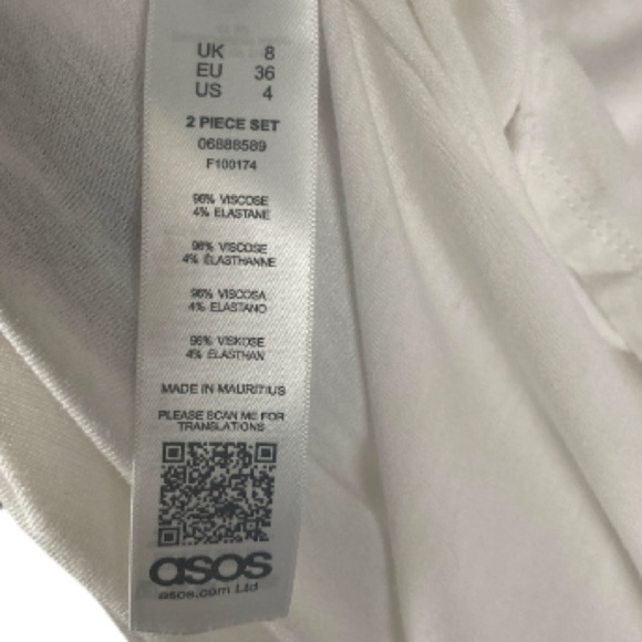 ASOS white lg sleeve tee//S - Picture 6 of 6